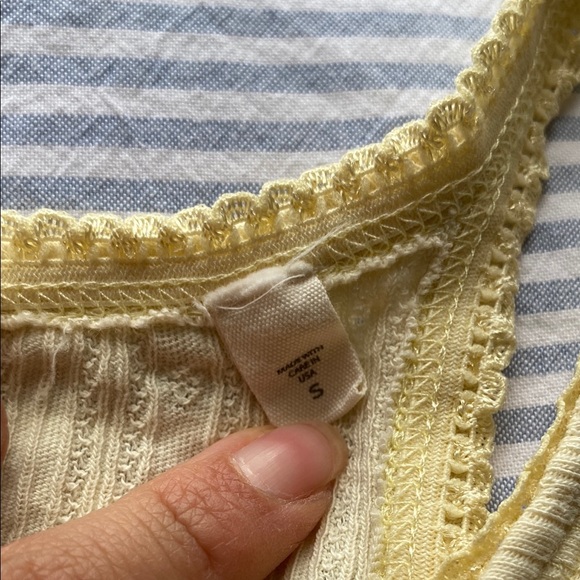 Doen Cream Ribbed Tank Top - Picture 3 of 7